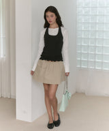 【GIUNON】hem mellow holter neck tops / ヘムメロウホルターネック