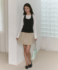 【GIUNON】hem mellow holter neck tops / ヘムメロウホルターネック