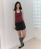 【GIUNON】hem mellow holter neck tops / ヘムメロウホルターネック