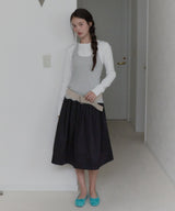 【GIUNON】hem mellow holter neck tops / ヘムメロウホルターネック