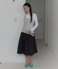 【GIUNON】hem mellow holter neck tops / ヘムメロウホルターネック