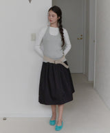 【GIUNON】hem mellow holter neck tops / ヘムメロウホルターネック