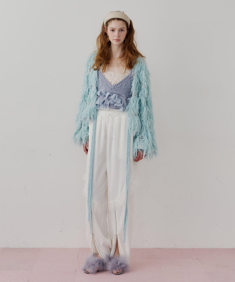 【J1U by LA BELLE ETUDE】2WAYループフェザー×かぎあみニット