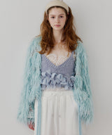 【J1U by LA BELLE ETUDE】2WAYループフェザー×かぎあみニット