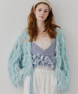 【J1U by LA BELLE ETUDE】2WAYループフェザー×かぎあみニット