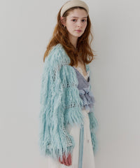 【J1U by LA BELLE ETUDE】2WAYループフェザー×かぎあみニット