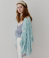 【J1U by LA BELLE ETUDE】2WAYループフェザー×かぎあみニット