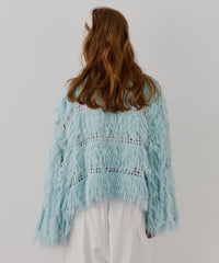 【J1U by LA BELLE ETUDE】2WAYループフェザー×かぎあみニット