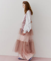 【予約】【J1U by LA BELLE ETUDE】シースルーボリュームチュールデザインジレ