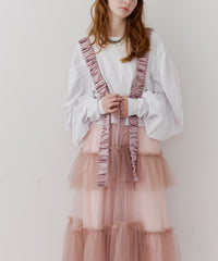 【予約】【J1U by LA BELLE ETUDE】シースルーボリュームチュールデザインジレ