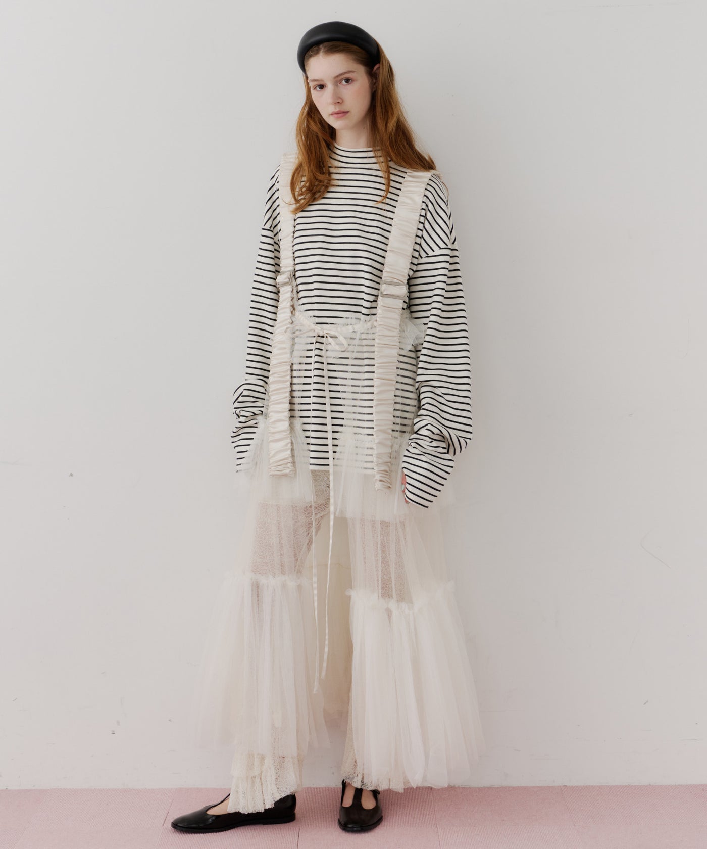 J1U by LA BELLE ETUDE チュールジレ 予約】【J1U by LA BELLE ETUDE】シースルーボリュームチュール