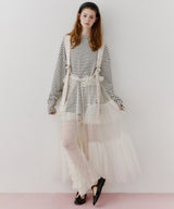 【予約】【J1U by LA BELLE ETUDE】シースルーボリュームチュールデザインジレ