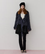 【J1U by LA BELLE ETUDE】2WAYループフェザー×かぎあみニット