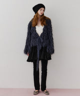 【J1U by LA BELLE ETUDE】2WAYループフェザー×かぎあみニット