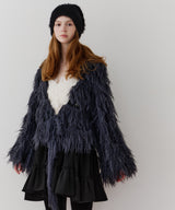 【J1U by LA BELLE ETUDE】2WAYループフェザー×かぎあみニット