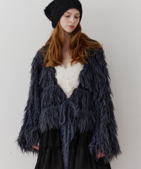 【J1U by LA BELLE ETUDE】2WAYループフェザー×かぎあみニット