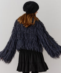 【J1U by LA BELLE ETUDE】2WAYループフェザー×かぎあみニット