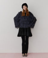 【J1U by LA BELLE ETUDE】2WAYループフェザー×かぎあみニット