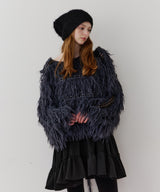 【J1U by LA BELLE ETUDE】2WAYループフェザー×かぎあみニット