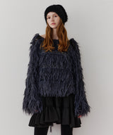 【J1U by LA BELLE ETUDE】2WAYループフェザー×かぎあみニット