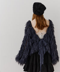 【J1U by LA BELLE ETUDE】2WAYループフェザー×かぎあみニット