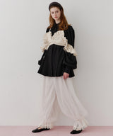 【一部カラー予約】【J1U by LA BELLE ETUDE】裾レースチュールバルーンパンツ