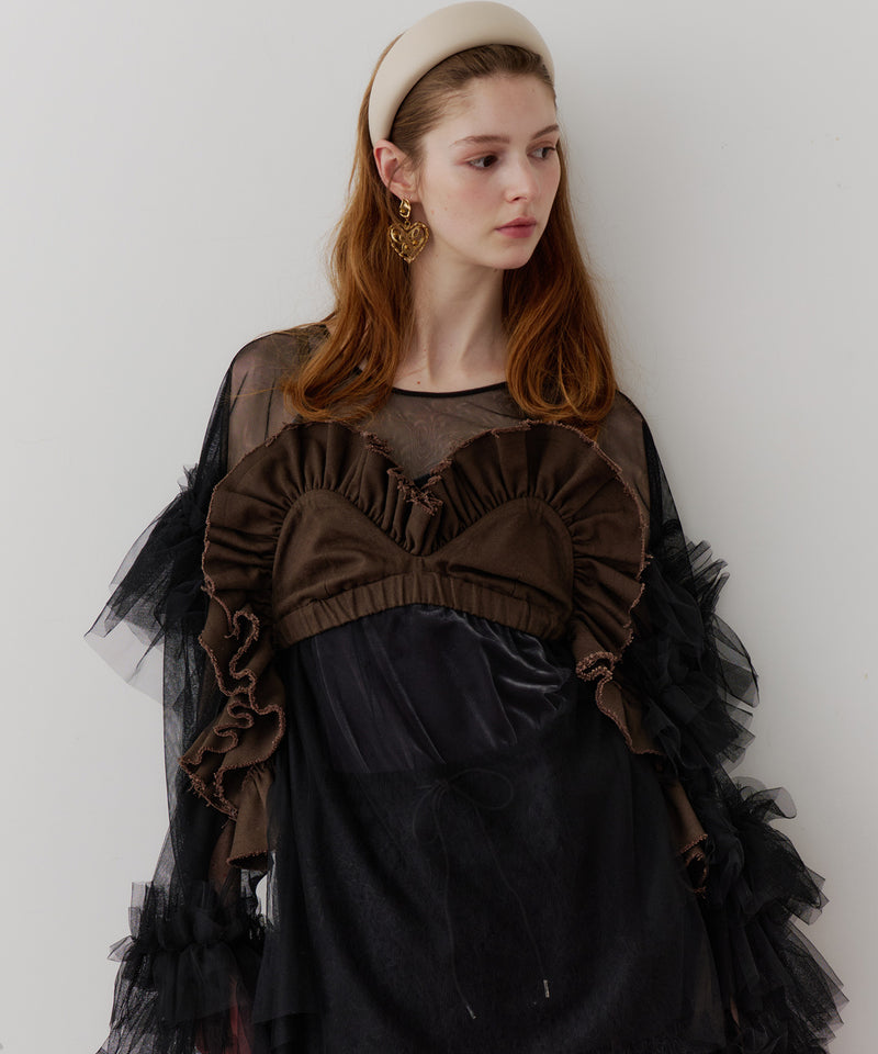 【J1U by LA BELLE ETUDE】ボリュームドレープフリルビスチェ