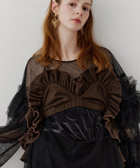 【J1U by LA BELLE ETUDE】ボリュームドレープフリルビスチェ