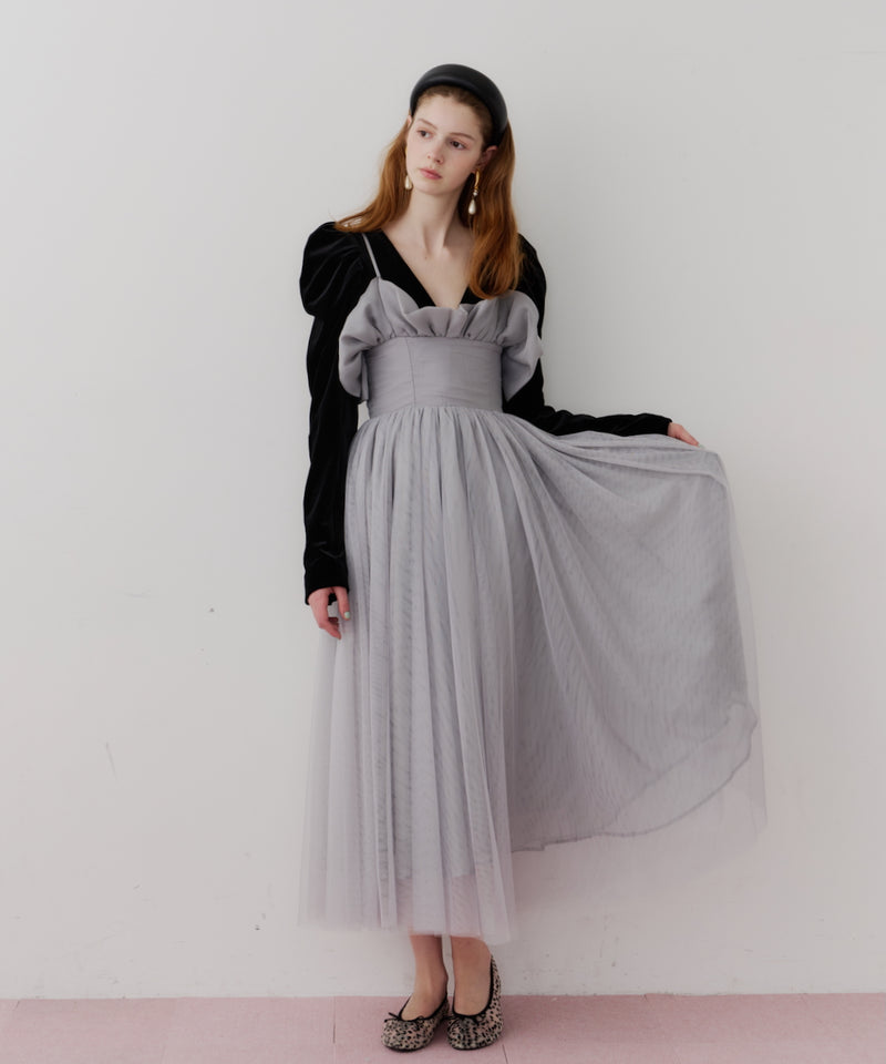 【J1U by LA BELLE ETUDE】ヘムフリルコルセットワンピース