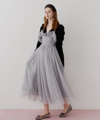 【J1U by LA BELLE ETUDE】ヘムフリルコルセットワンピース