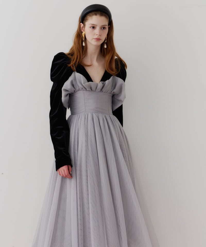 【J1U by LA BELLE ETUDE】ヘムフリルコルセットワンピース