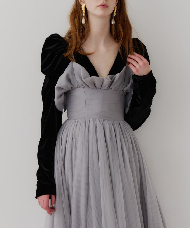 【J1U by LA BELLE ETUDE】ヘムフリルコルセットワンピース