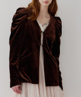 【REVIVAL】【J1U by LA BELLE ETUDE】クラシカルベロアパフスリーブJK