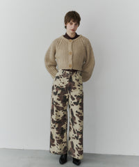 【room153】2wayチャンキークロップドニット