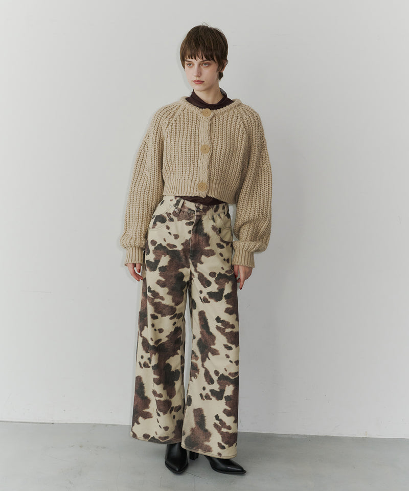 【room153】2wayチャンキークロップドニット