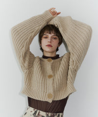 【room153】2wayチャンキークロップドニット