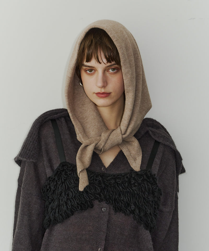 一部カラー予約】【room153】トライアングルニットスカーフ – LA BELLE