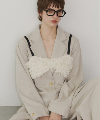 【room153】フリンジニットビスチェ