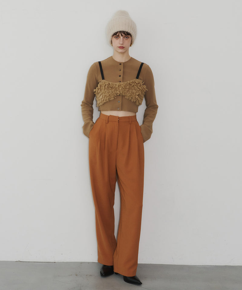 【room153】ハイウエストタックパンツ