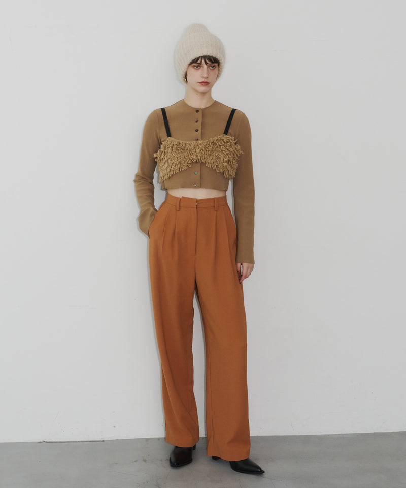 【room153】ハイウエストタックパンツ