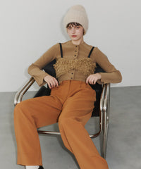 【room153】ハイウエストタックパンツ