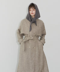 【一部カラー予約】【room153】トライアングルニットスカーフ