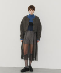 【room153】2wayチャンキークロップドニット