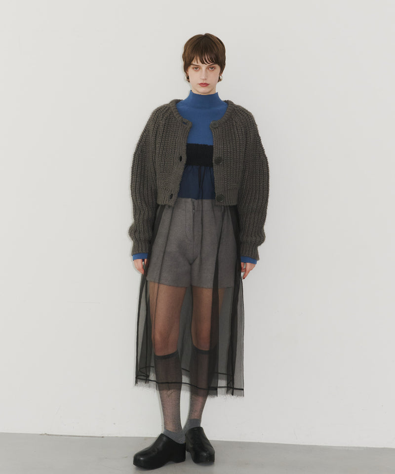 【room153】2wayチャンキークロップドニット