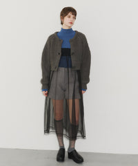 【room153】2wayチャンキークロップドニット