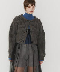 【room153】2wayチャンキークロップドニット