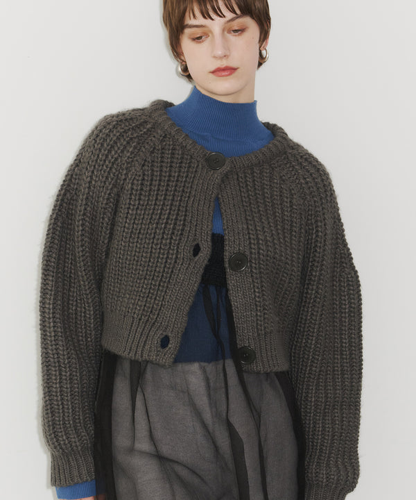 【room153】2wayチャンキークロップドニット