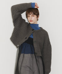 【room153】2wayチャンキークロップドニット