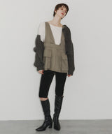 【room153】ビックポケットエプロントップス