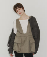 【room153】ビックポケットエプロントップス